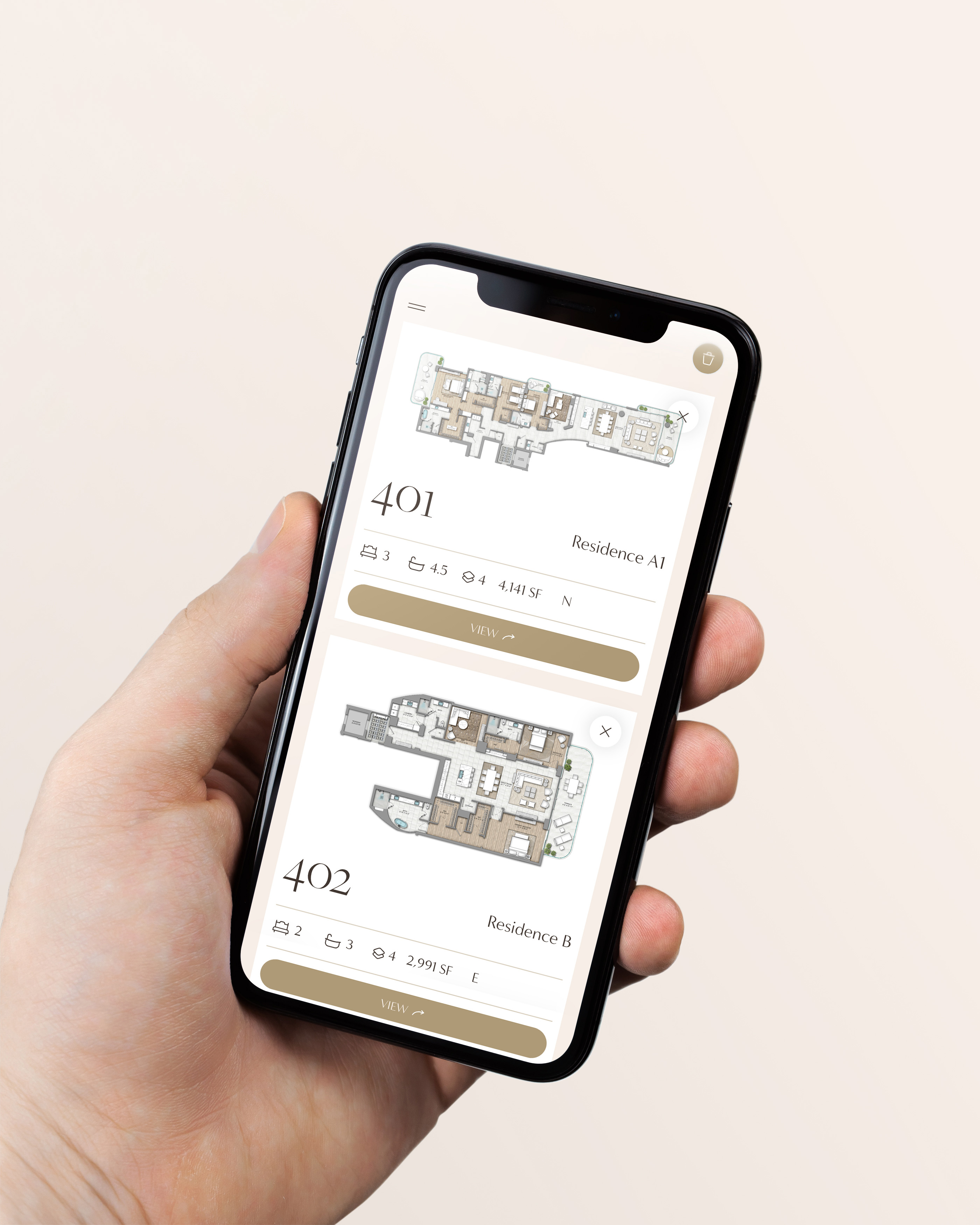 Maison d'Or Residential Sales App Mobile Customer Sharing