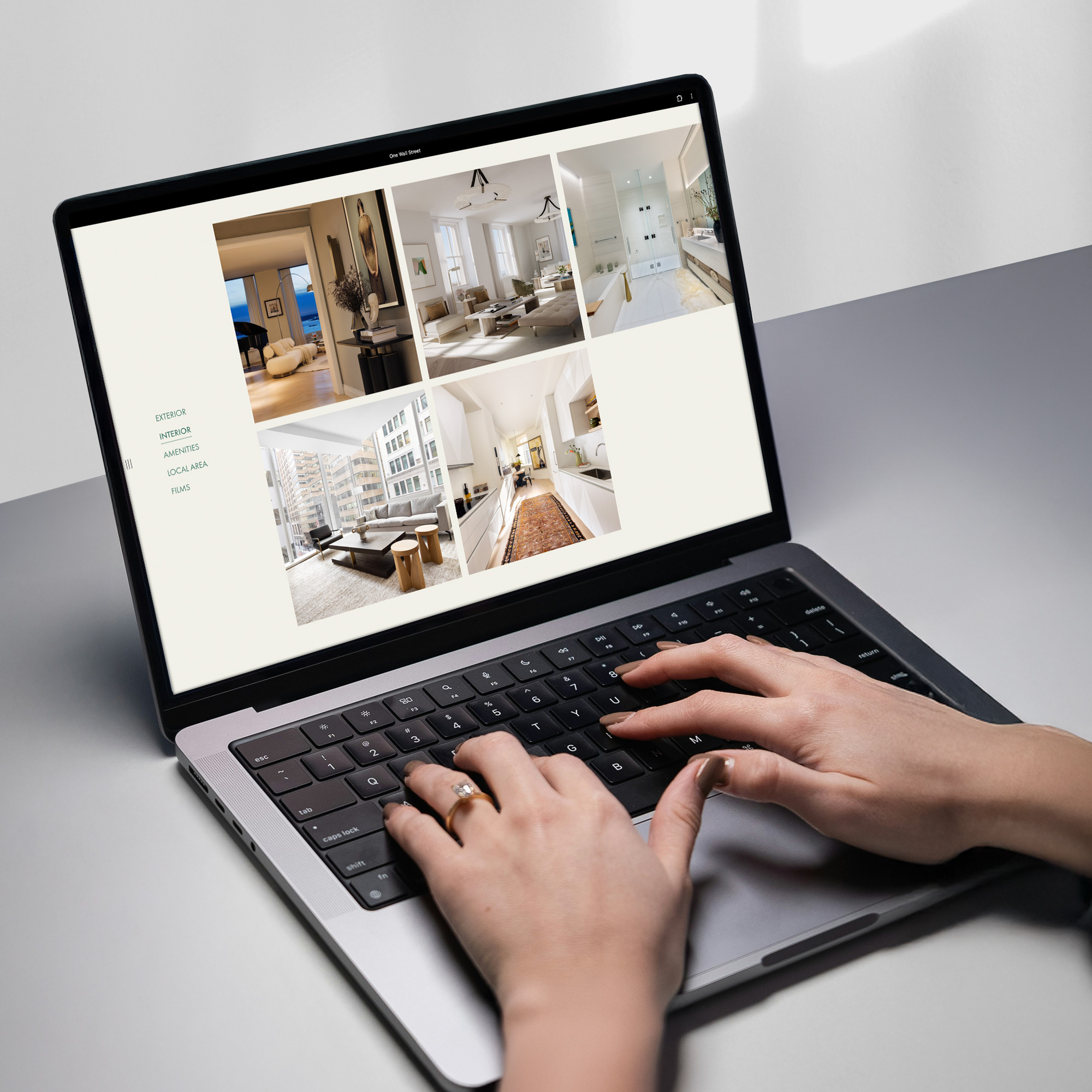 One Wall Street 3D web app gallery functionality in use