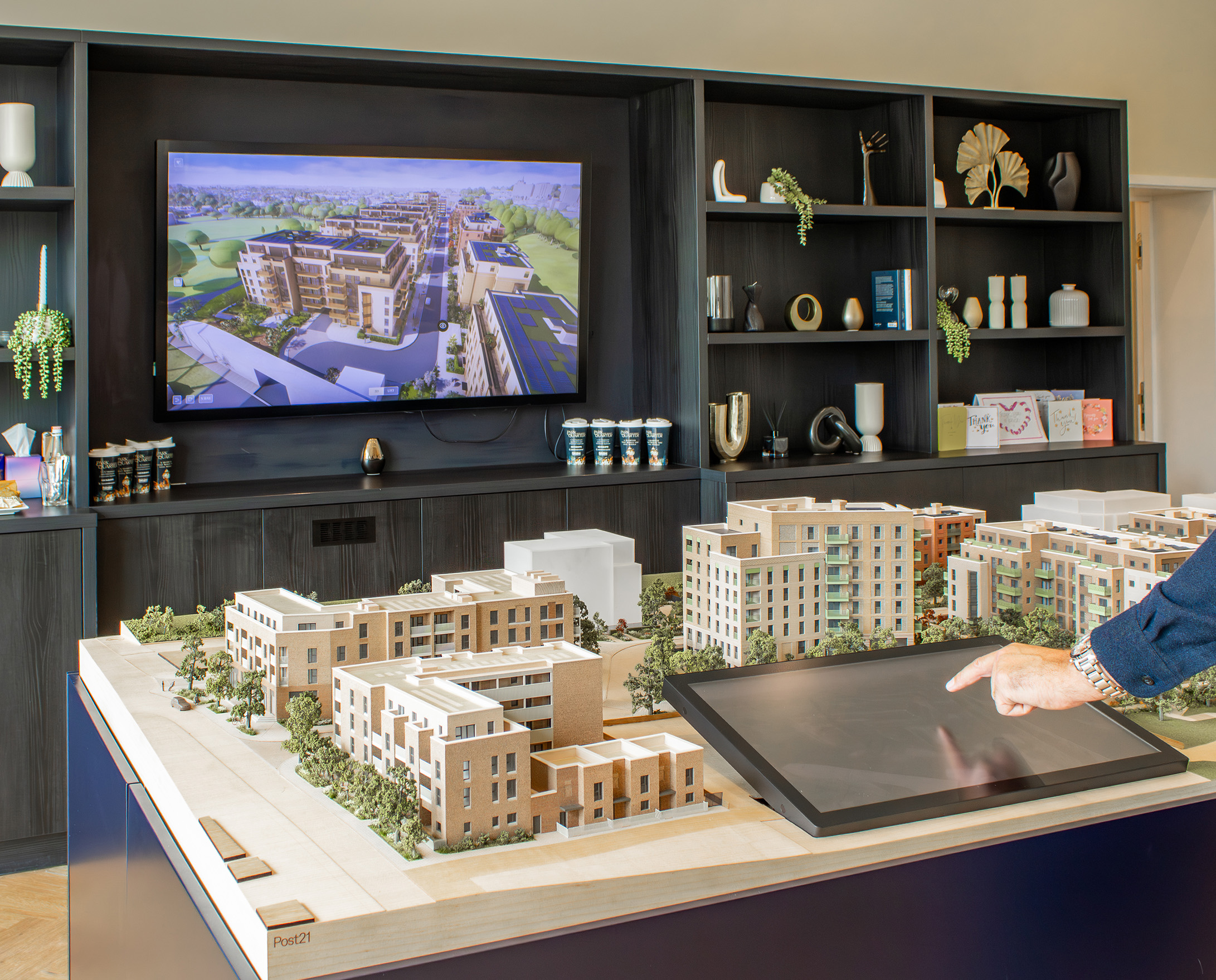 Park Quarter Fairview 3D interactive integrated with scale model LED lighting